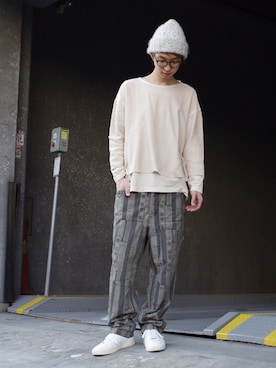 「ニットキャップ」｜原田景司 / harada keijiさん（メンズ・172cm・20代）の冬コーディネート