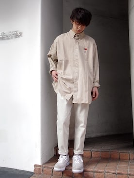 「n-s（ノース）のアイテム」を使った、原田景司 / harada keijiさん（メンズ・172cm）の冬コーディネート