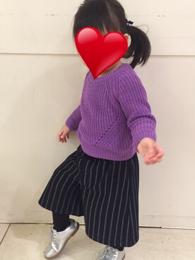 「Little deicy（リトルデイシー）のアイテム」を使った、mimikoさん（キッズ・90cm）の冬コーディネート