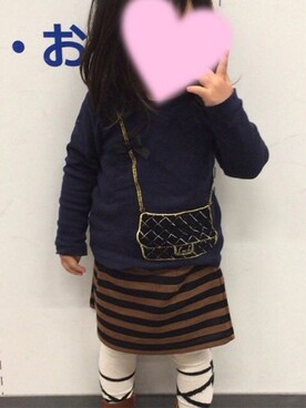 「Little deicy（リトルデイシー）のアイテム」を使った、mimikoさん（キッズ・90cm）の冬コーディネート