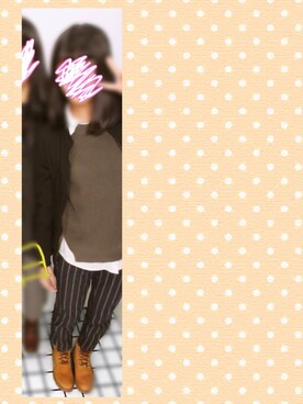 「ストライプパンツ」｜Ayanoさん（レディース・157cm・10代）の春コーディネート