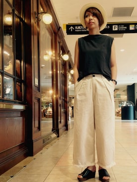 nano・universe 札幌ステラプレイス STAFFさん(レディース・158cm)の夏コーディネート