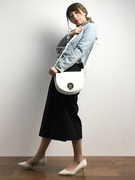 馬詰麿帆さん(レディース・157cm)の冬コーディネート