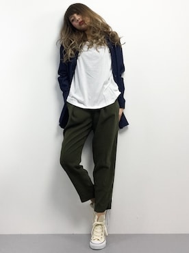 馬詰麿帆さん(レディース・157cm)の冬コーディネート