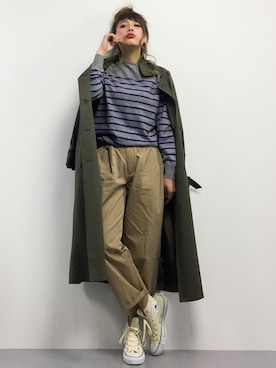 馬詰麿帆さん(レディース・157cm)の冬コーディネート