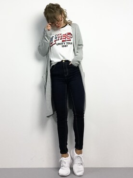 馬詰麿帆さん(レディース・157cm)の冬コーディネート