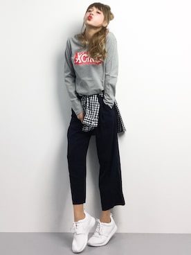 馬詰麿帆さん(レディース・157cm)の冬コーディネート