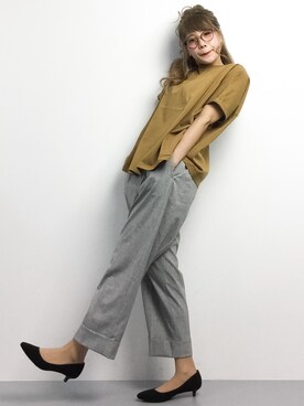 馬詰麿帆さん(レディース・157cm)の冬コーディネート