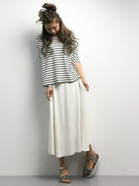 馬詰麿帆さん(レディース・157cm)の冬コーディネート