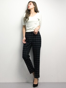 馬詰麿帆さん(レディース・157cm)の冬コーディネート