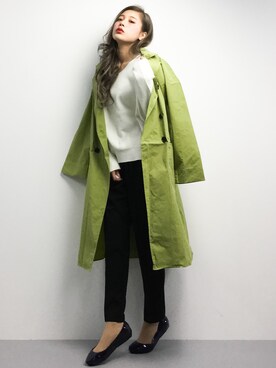 馬詰麿帆さん(レディース・157cm)の冬コーディネート