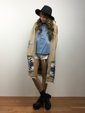 「DETAILS（ディテールズ）のアイテム」を使った、馬詰麿帆さん（レディース・157cm）の春コーディネート