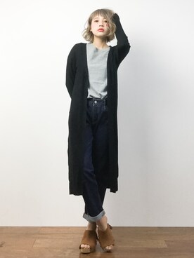 馬詰麿帆さん(レディース・157cm)の春コーディネート