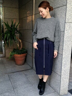「URBAN RESEARCH ROSSO WOMEN（アーバンリサーチ　ロッソ）のアイテム（ブーツ）」を使った、Hamaさん（レディース・164cm）の秋コーディネート