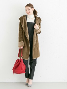 「URBAN RESEARCH ROSSO WOMEN（アーバンリサーチ　ロッソ）のアイテム（サロペット/オーバーオール）」を使った、Hamaさん（レディース・164cm）の秋コーディネート