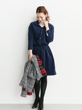 Hamaさん（レディース・164cm）の冬コーディネート