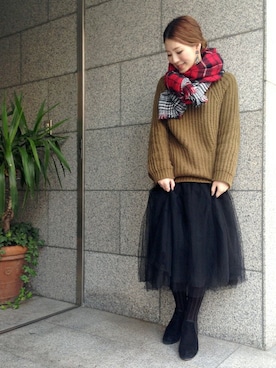 Hamaさん（レディース・164cm）の冬コーディネート