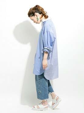 「URBAN RESEARCH ROSSO WOMEN（アーバンリサーチ　ロッソ）のアイテム（チュニック）」を使った、Hamaさん（レディース・164cm）の冬コーディネート