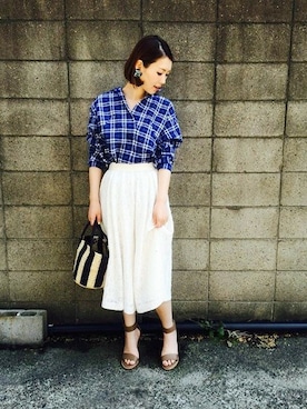 Hamaさん（レディース・164cm）の春コーディネート