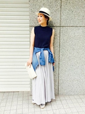 Hamaさん（レディース・164cm）の夏コーディネート