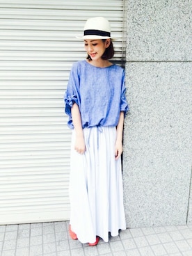 Hamaさん（レディース・164cm）の夏コーディネート