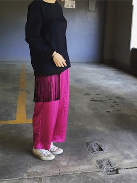 「DRIES VAN NOTEN（ドリスヴァンノッテン）のアイテム」を使った、kilico. 宇津木明子さん（レディース・158cm）の春コーディネート