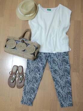 YUKIKO♡さん（レディース・158cm）の夏コーディネート