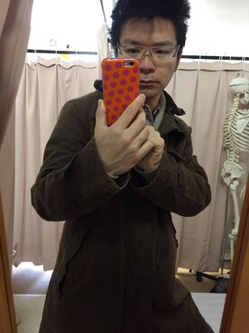 「SHIPS（シップス）のアイテム（ダウンジャケット/コート）」を使った、mashuさん（メンズ・170cm）の冬コーディネート