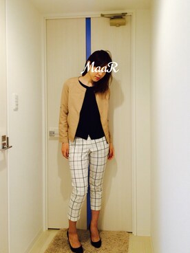 「amelier MAJESTIC LEGON（アメリエルマジェスティックレゴン）のアイテム（ジャケット/アウター）」を使った、MaaRさん（レディース・168cm）の春コーディネート