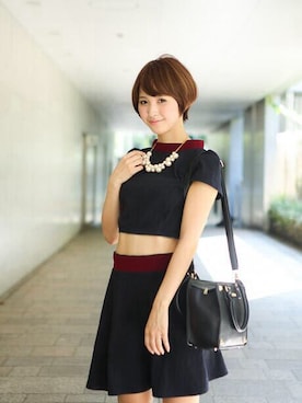 「腹チラ」｜「アイテム（ワンピース）」を使った、いといはるかさん（レディース・160cm）の夏コーディネート