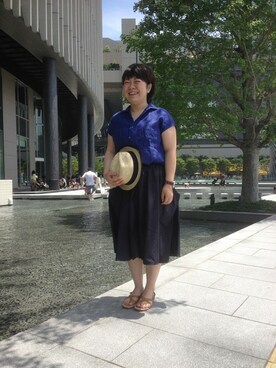 くぼたさん(レディース・153cm)の夏コーディネート