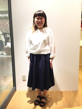 「SOFIE D'HOORE（ソフィードール）のアイテム」を使った、くぼたさん（レディース・153cm）の夏コーディネート