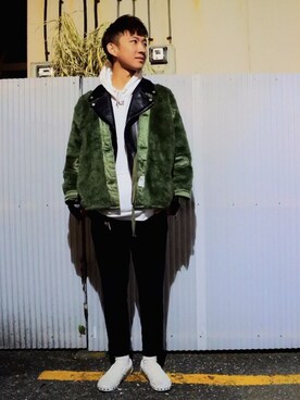 Naoki Matsudaさん（メンズ・171cm）の冬コーディネート