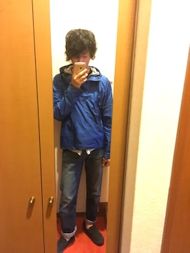 「パーカー重ね着」｜藤井 すぐるさん（メンズ・169cm）の秋コーディネート