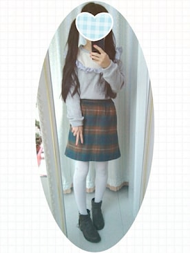 saakiさん（レディース・156cm）の冬コーディネート