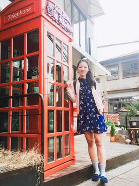「school」｜「アイテム（ブルゾン）」を使った、ミニョン❣さん（レディース・163cm）の春コーディネート