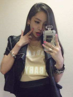 「Rick Owens（リックオウエンス）のアイテム（その他アウター）」を使った、MEGBABY 메구베이비さん（レディース・167cm）の夏コーディネート