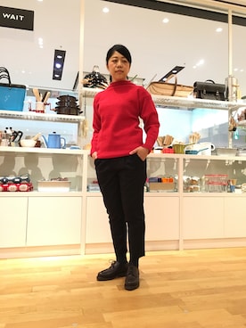 「Morris & Sons（モリスアンドサンズ）のアイテム」を使った、nagaiさん（レディース・160cm）の秋コーディネート