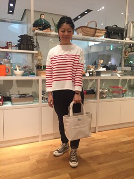 「Morris & Sons（モリスアンドサンズ）のアイテム（パンツ）」を使った、nagaiさん（レディース・160cm）の冬コーディネート