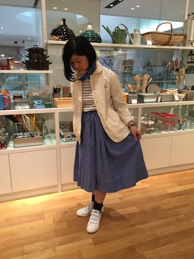 「DANTON（ダントン）のアイテム（その他アウター）」を使った、nagaiさん（レディース・160cm）の冬コーディネート