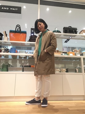 「DEMYLEE（デミリー）のアイテム」を使った、nagaiさん（レディース・160cm）の春コーディネート