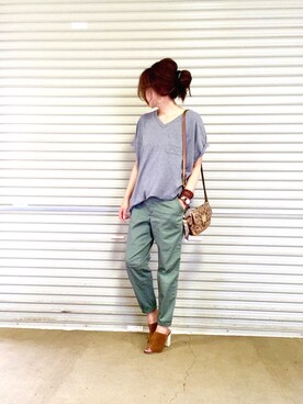 「KC,s（ケイシーズ）のアイテム」を使った、ema.さん（レディース・166cm）の夏コーディネート