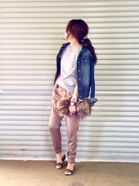 「KC,s（ケイシーズ）のアイテム」を使った、ema.さん（レディース・166cm）の秋コーディネート