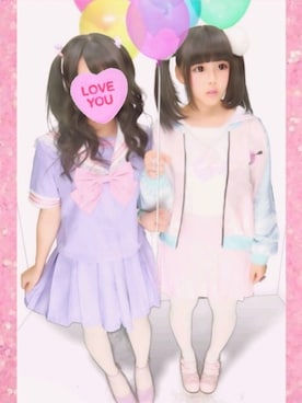 「白タイツ」｜「アイテム（スタジャン）」を使った、Yuka♥さん（レディース・153cm）の夏コーディネート
