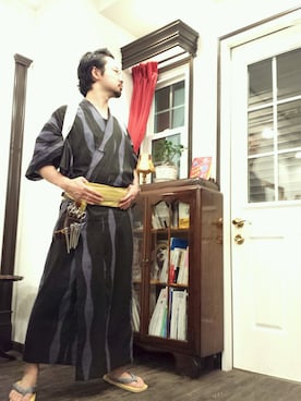 「アイテム（水着/着物・浴衣）」を使った、ABEさん（メンズ・171cm）の夏コーディネート