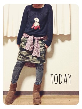 ma sa miさん（レディース・152cm）の冬コーディネート