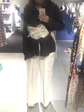 「デザインベルト」｜eriko_yoshidaさん（レディース・166cm）の夏コーディネート