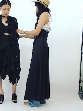 「ランジェリーワンピース」｜eriko_yoshidaさん（レディース・166cm）の夏コーディネート