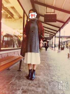 「イロチ買い」｜「アイテム（アクセサリー）」を使った、Yoo☆さん（レディース・156cm）の秋コーディネート