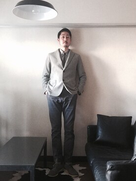 Koichiro Akiyamaさん（メンズ・187cm）の春コーディネート